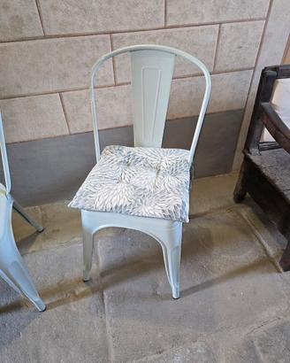 6 sedie stile industriale 