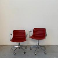 Sedia Arper da ufficio Rossa