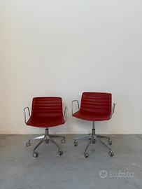 Sedia Arper da ufficio Rossa