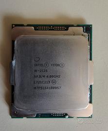 Processore Intel Xeon W-2125 4 x 4,00 GHz