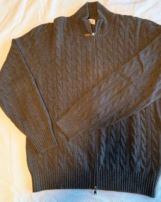 BRUNELLO CUCINELLI cardigan 100% cashmere tg50 (L)