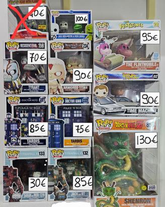 Funko Pop! Dragon Ball, Attack on Titan,Doctor who