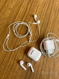 AirPods 2 Airpods 1 e carica batteria