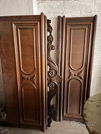 Spalliera letto matrimoniale anni '70