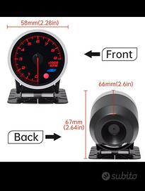 tacchimetro rpm, 7 colori, nuovo 