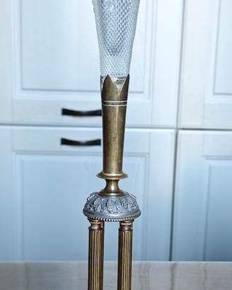 Soliflore Vaso Qualità Museale bronzo dorato 