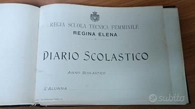Diario scolastico 1916 Regia scuola regina Elena