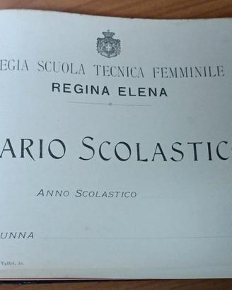 Diario scolastico 1916 Regia scuola regina Elena