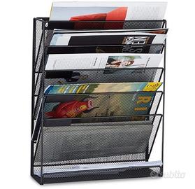 Portariviste in metallo da parete