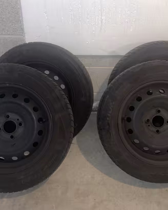 Cerchi in ferro con gomme invernali