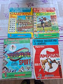 4 Album figurine Panini vuoti