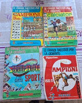4 Album figurine Panini vuoti