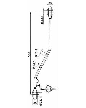 Bracci inferiori per trattori Iseki, Kubota