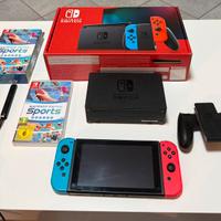 Nintendo Switch 1 + accessori + Nintendo Sport