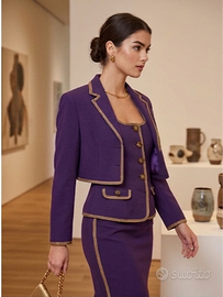 Completo sartoriale tg 42 colore viola