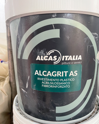 Sei bidoni di intonaco da 21 litri ALCAS ITALIA