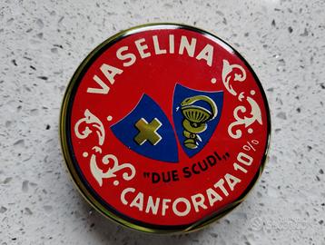 Scatola di latta d’epoca Marco Viti “2 scudi”