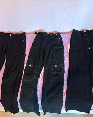 3 Jeans Bershka neri