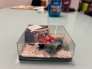 1/43 piccolo diorama incindente Schumacher 1999