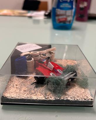 1/43 piccolo diorama incindente Schumacher 1999