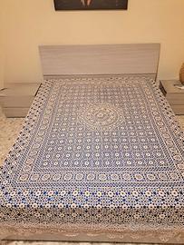 Copriletto Antico lavorato a mano Chiaccherino/Unc