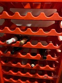 Portabottiglie impilabili in plastica