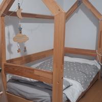 Lettino Montessori a capanna 60x120