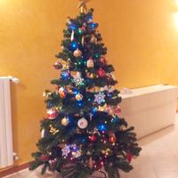 Albero di natale 180 cm con piedistallo