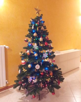 Albero di natale 180 cm con piedistallo