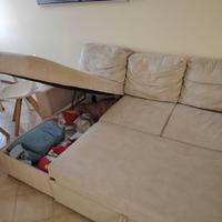 divano letto con penisola 