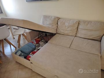 divano letto con penisola 