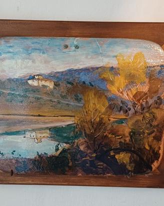 quadro in ceramica Torre a Cona Rignano sull'Arno