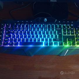 TASTIERA RGB GAMING GAMER USB