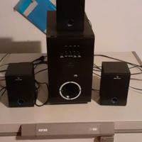 N. 5 casse con subwoofer Auna.