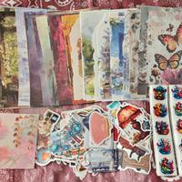 200 pezzi misti adesivi e fogli di carta 