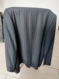 Abito gessato nero Andrea Borsani Tg. 50