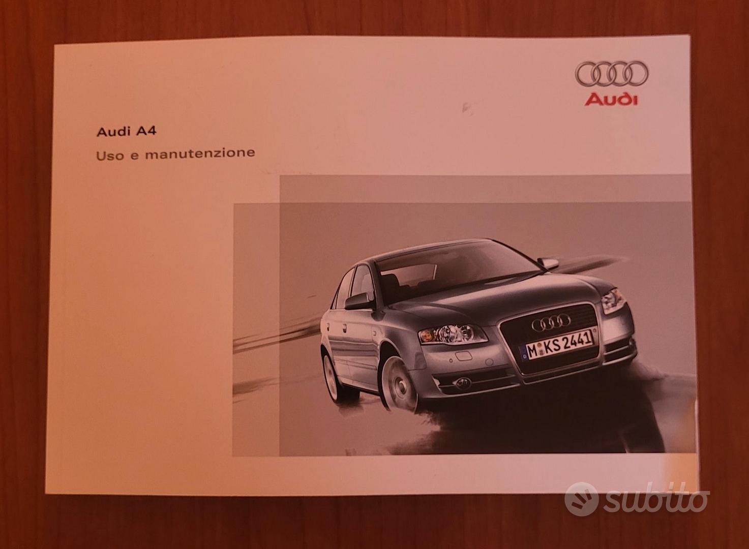 Manuale uso e manutenzione AUDI A4 8E in ITALIANO Libri e Riviste In