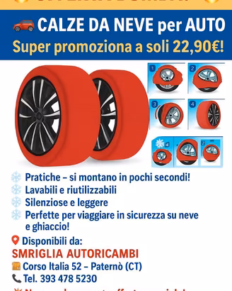 CALZE DA NEVE  OMOLOGATE EURO 22,90