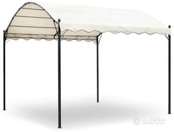 Gazebo da Giardino 3x4 m. in metallo bianco