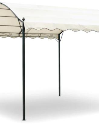 Gazebo da Giardino 3x4 m. in metallo bianco