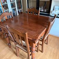 Tavolo romagnolo in legno 100 x 100