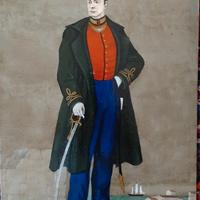 quadro dipinto Napoli militare regno due Sicilie 