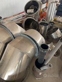 Tubi in acciaio inox per aspirazione varie misure