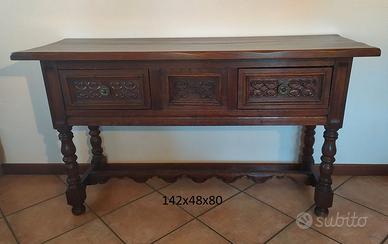Consolle stile spagnolo in massello