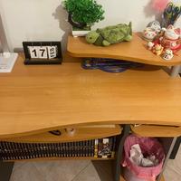 Scrivania in legno e acciaio studio lavoro