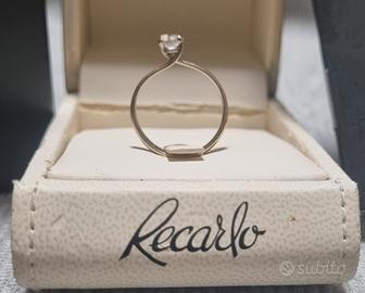 Anello Solitario RECARLO con Diamante  