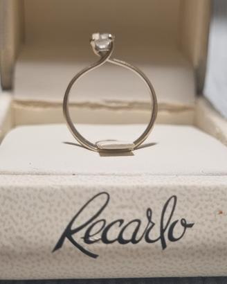 Anello Solitario RECARLO con Diamante  