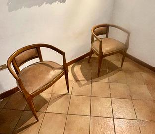 Poltroncine vintage a pozzetto 2 pezzi