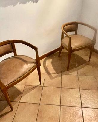 Poltroncine vintage a pozzetto 2 pezzi
