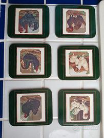 sotto bicchieri in sugaro vintage